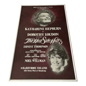 VTG Broadway Poster – *The West Side Waltz* Katharine Hepburn – 1981